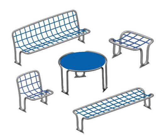 Drawing of the Schlendrian seating group